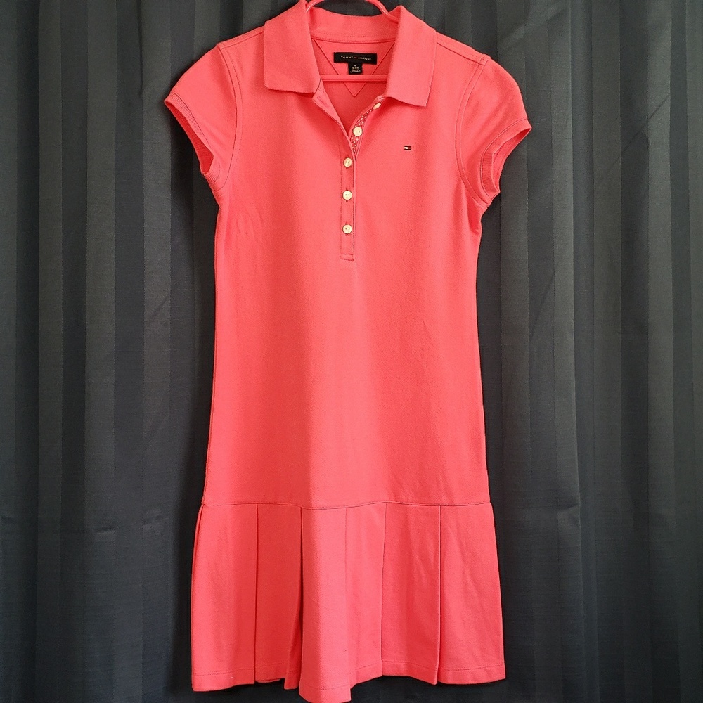 Tommy Hilfiger Girls Pleated Polo Dress